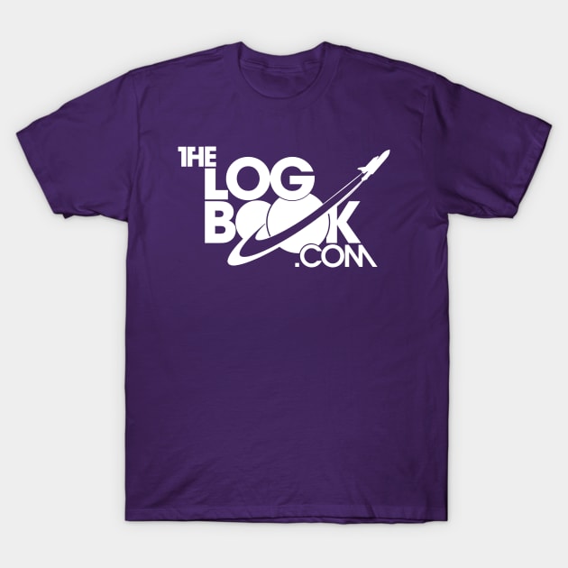 theLogBook.com New Logo in white - Shuttle T-Shirt by thelogbook